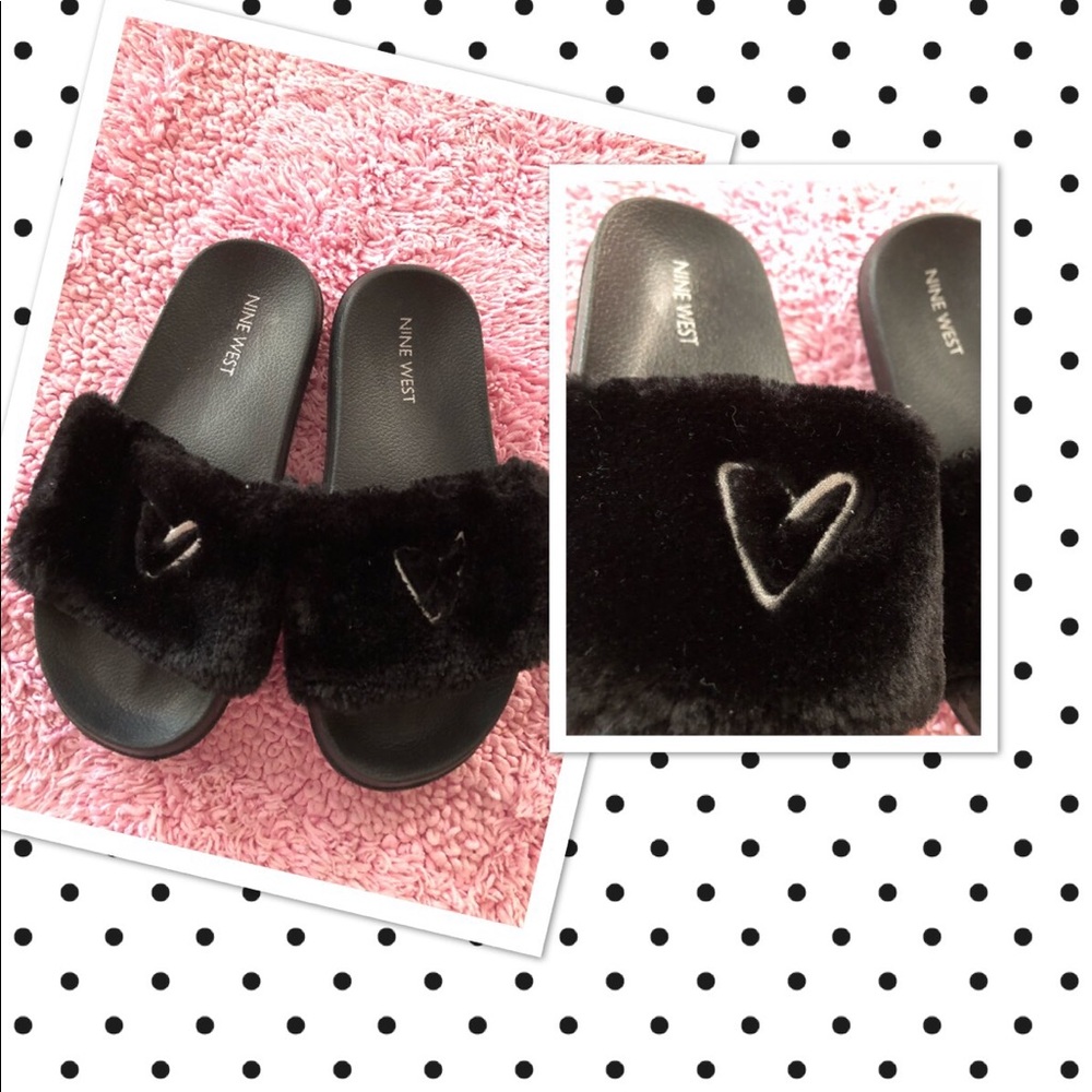 Little girls black sandals